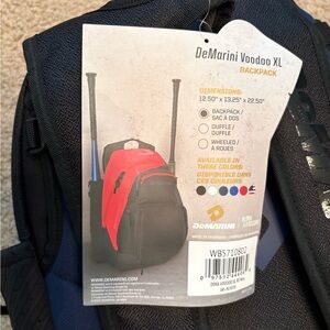 DeMarini Voodoo XL Backpack - Navy and Black